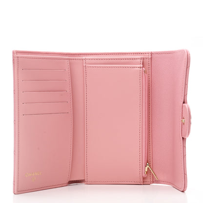Chanel Caviar Quilted Medium Flap Wallet Pink 5 of 8