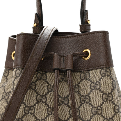 Gucci GG Supreme Monogram Web Small Ophidia Bucket Bag Brown 8 of 14