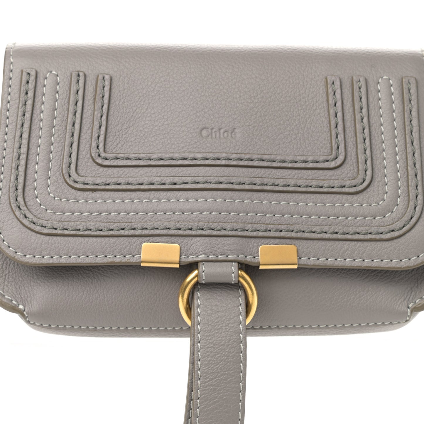 Calfskin Marcie Convertible Belt Bag Cashmere Grey