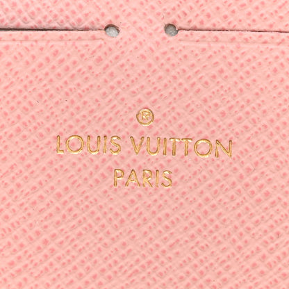 Louis Vuitton Damier Azur Clemence Wallet Rose Ballerine 6 of 11