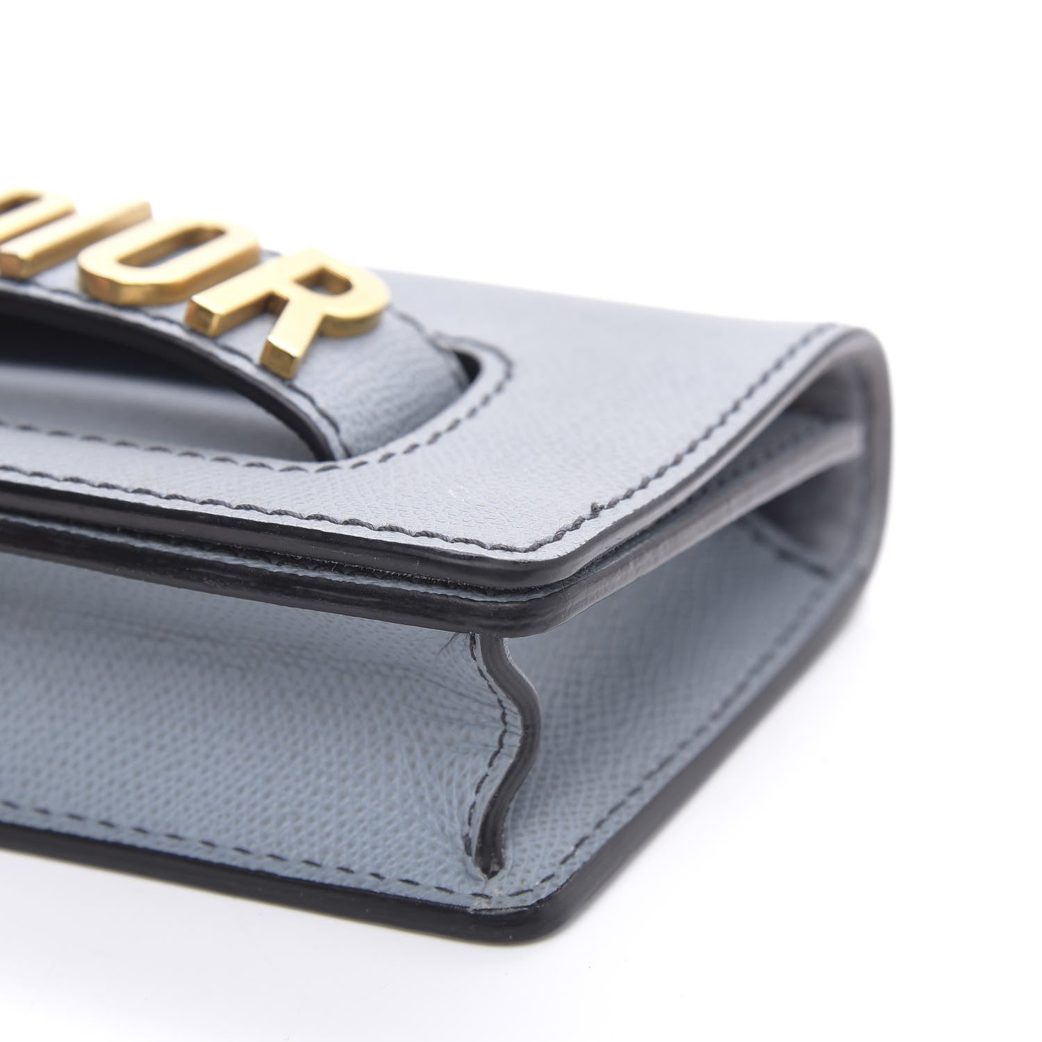 Christian Dior Grained Calfskin Mini J'Adior Chain Flap Bag Sky Blue 8 of 11