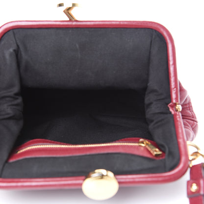 Marc Jacobs Calfskin Quilted Little Stam Bordeaux 4 of 11