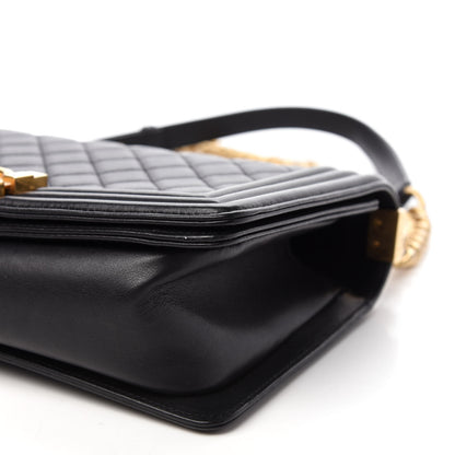 Chanel Calfskin Quilted Medium Boy Flap Black 7 of 12