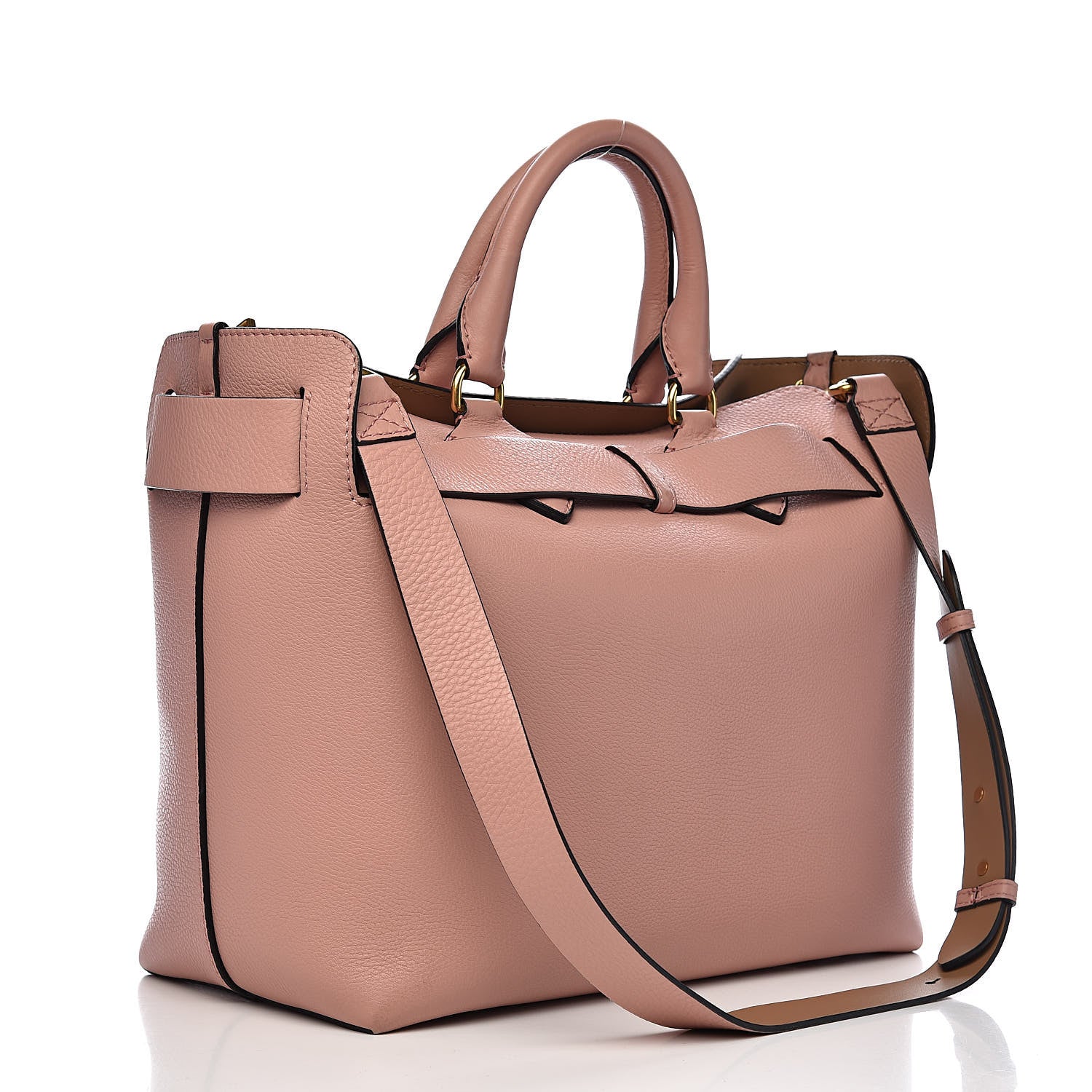 Burberry Soft Grain Calfskin Medium Belt Bag Ash Rose 3 of 12
