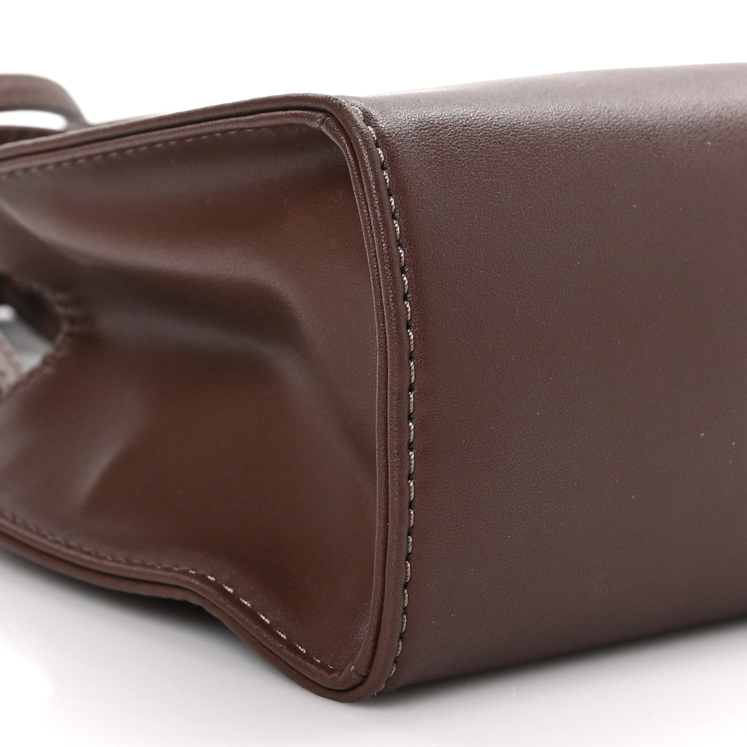 Telfar Vegan Leather Small Shopping Bag Chocolate 8 of 9
