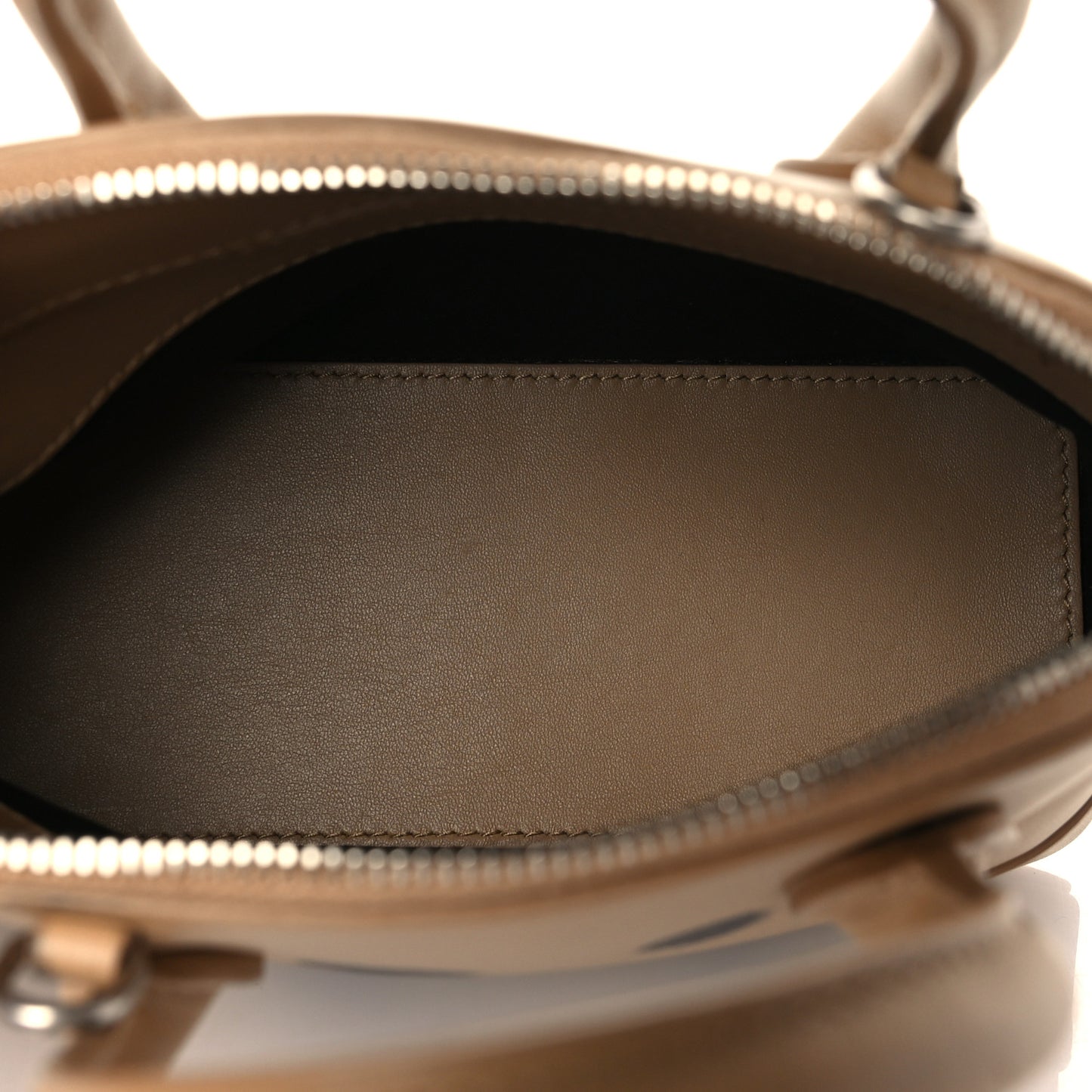 Calfskin Happy Sad XXS Ville Top Handle Bag Light Brown
