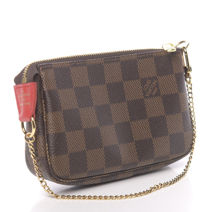 Louis Vuitton Damier Ebene 2019 Christmas Animation Mini Pochette Accessories Red 3 of 8