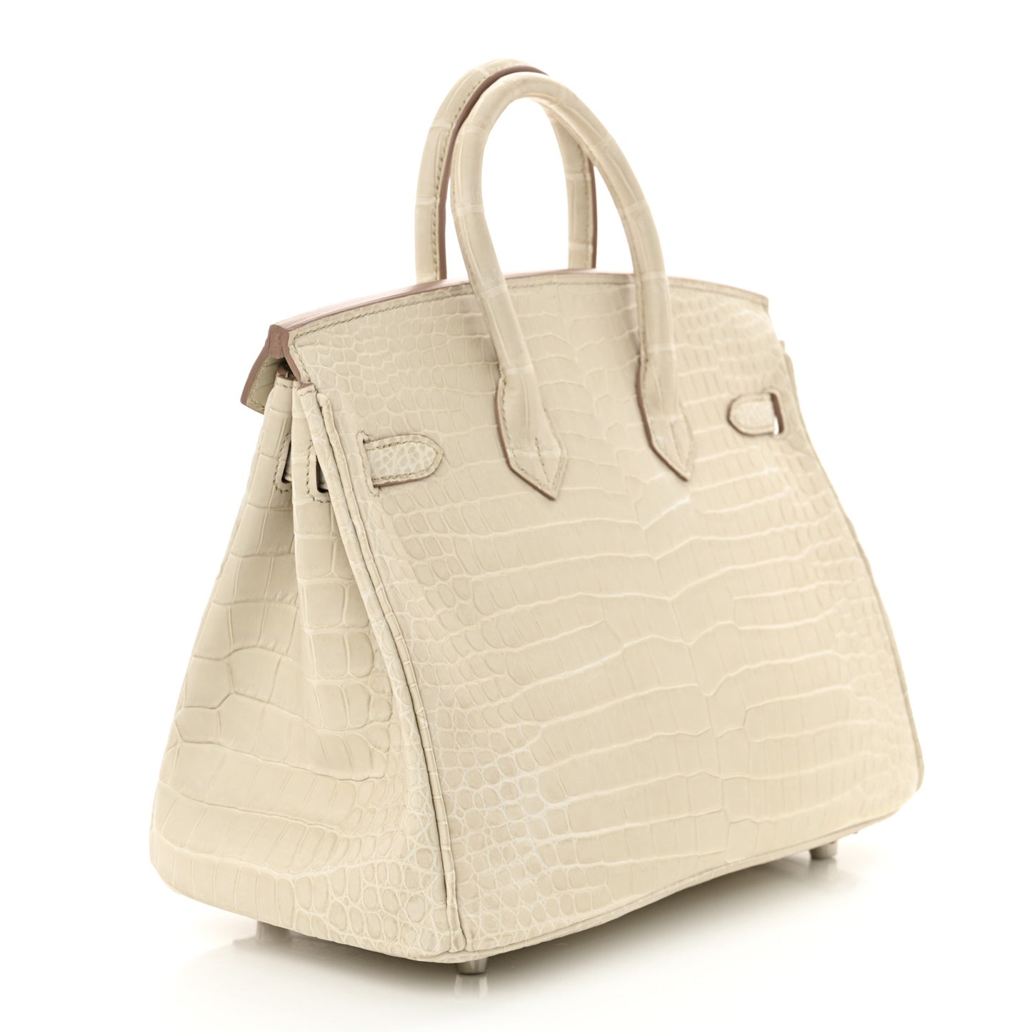 Matte Porosus Crocodile Birkin 25 Beton