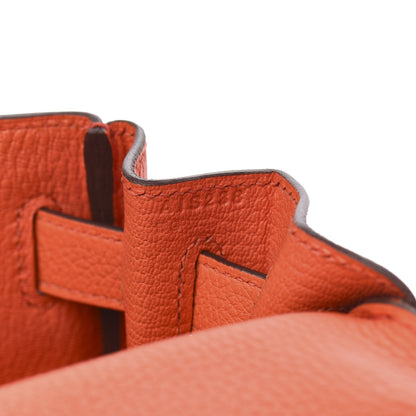 Hermes Togo Kelly Retourne 28 Orange Poppy 23 of 34