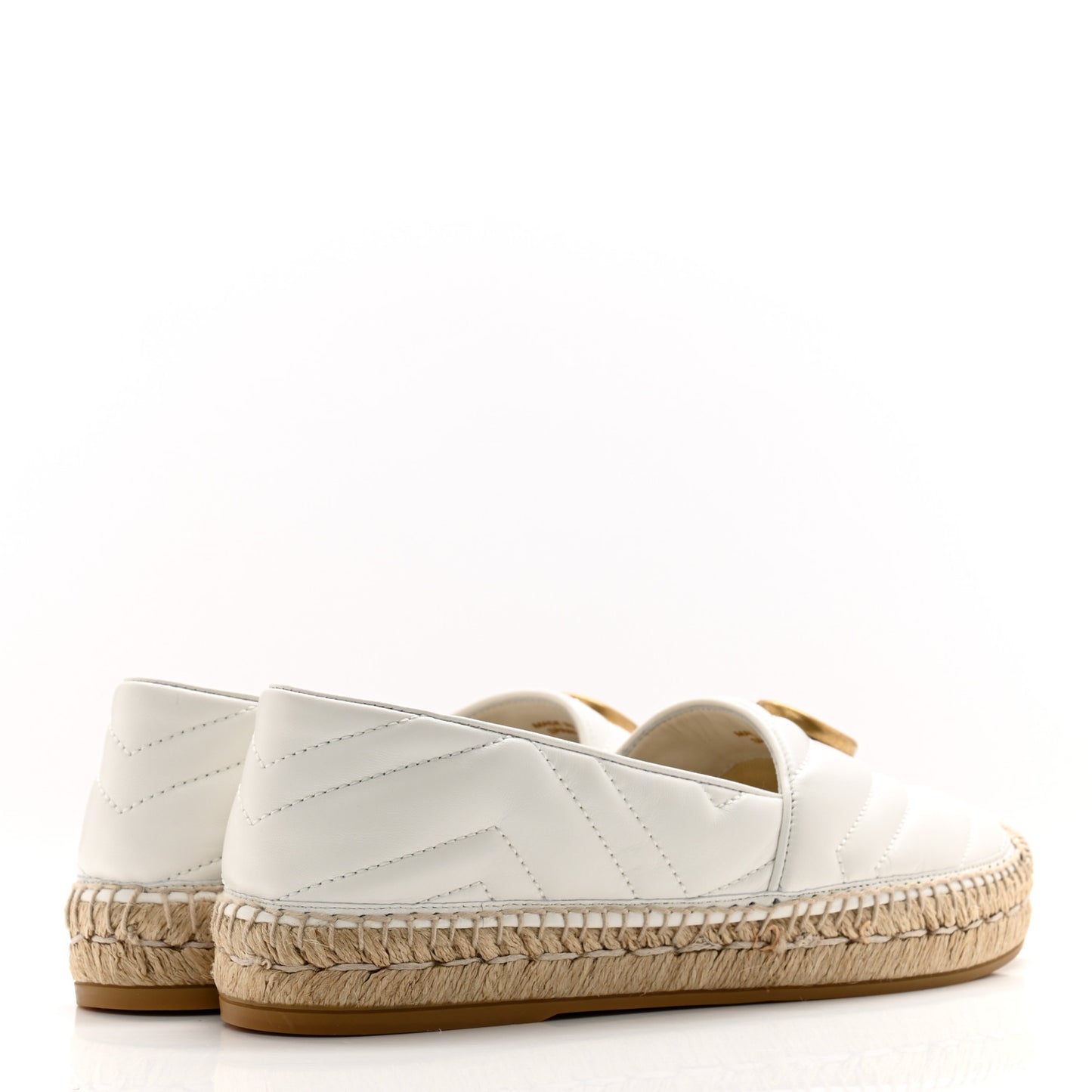 Nappa Matelasse GG Marmont Espadrilles 37 Great White