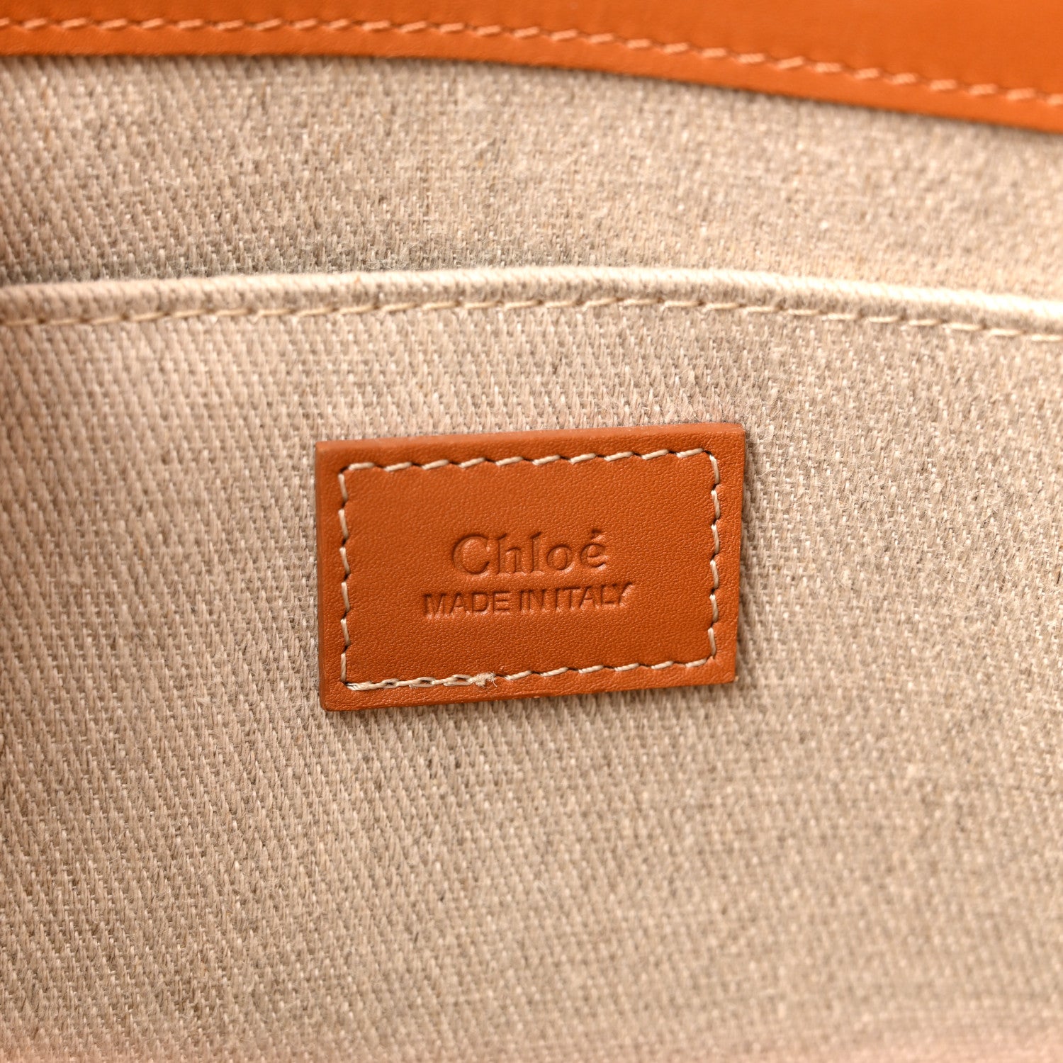 Chloe Calfskin Medium Woody Tote Caramel 6 of 15