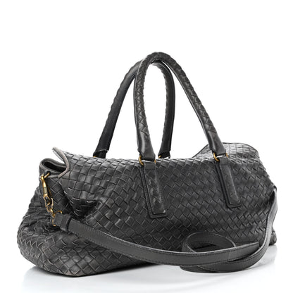Bottega Veneta Nappa Intrecciato Convertible Duffel Ferro Gray 2 of 13