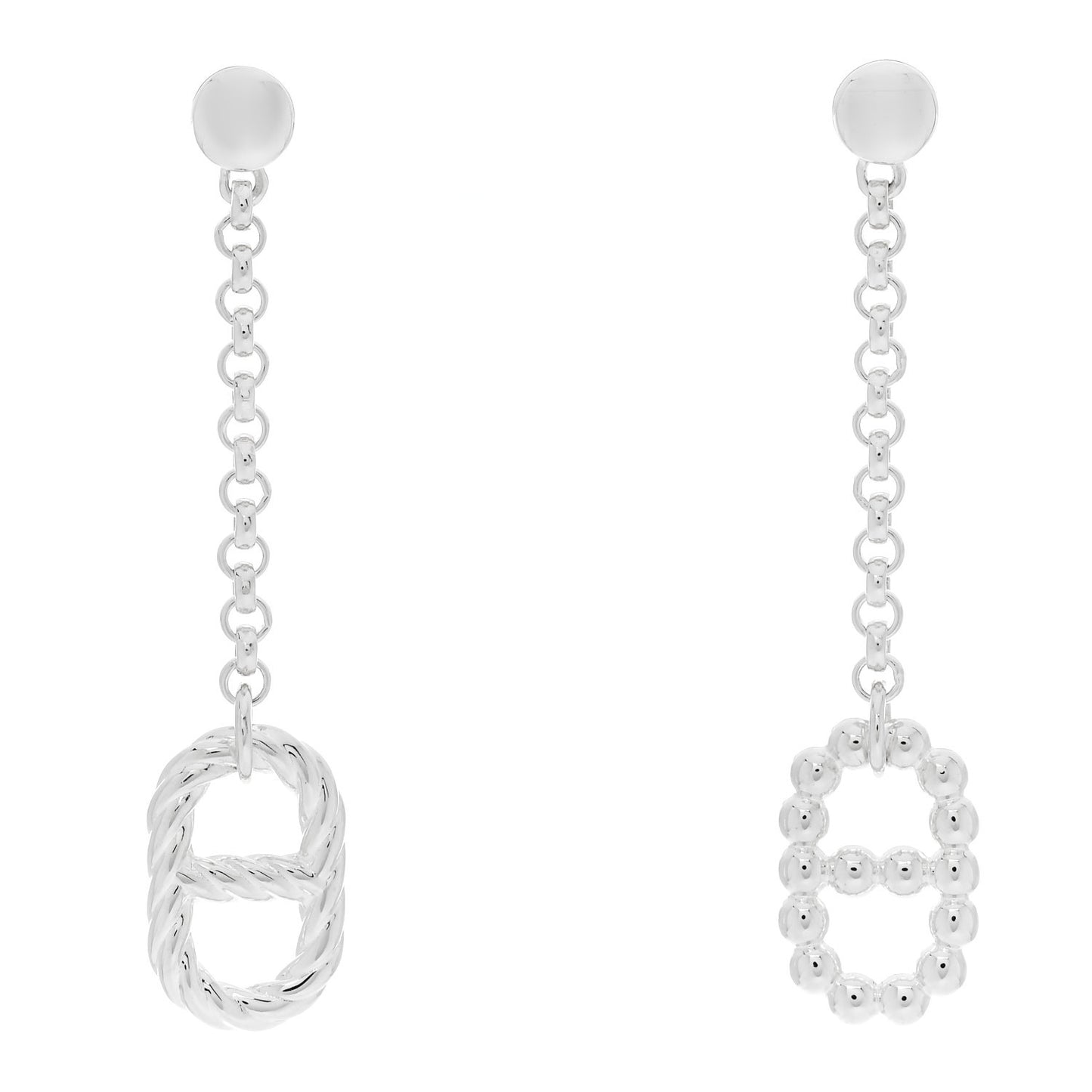 Sterling Silver Chaine d'Ancre Alea II Dangle Earrings