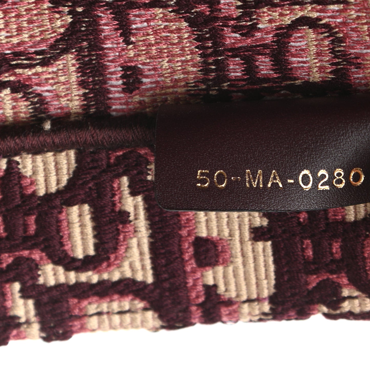 Oblique Large Book Tote Burgundy Multicolor