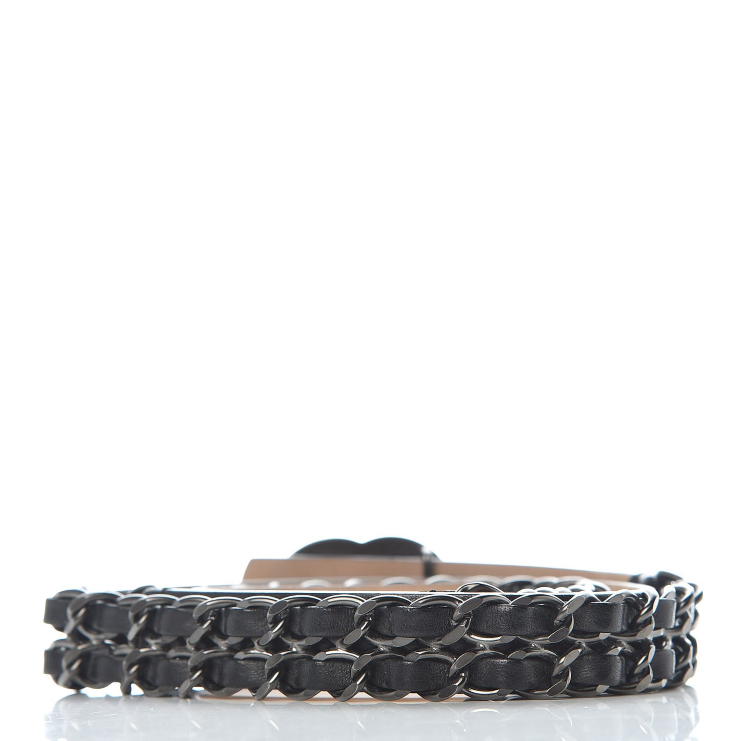 Lambskin Quilted CC Chain Belt 90 36 Black