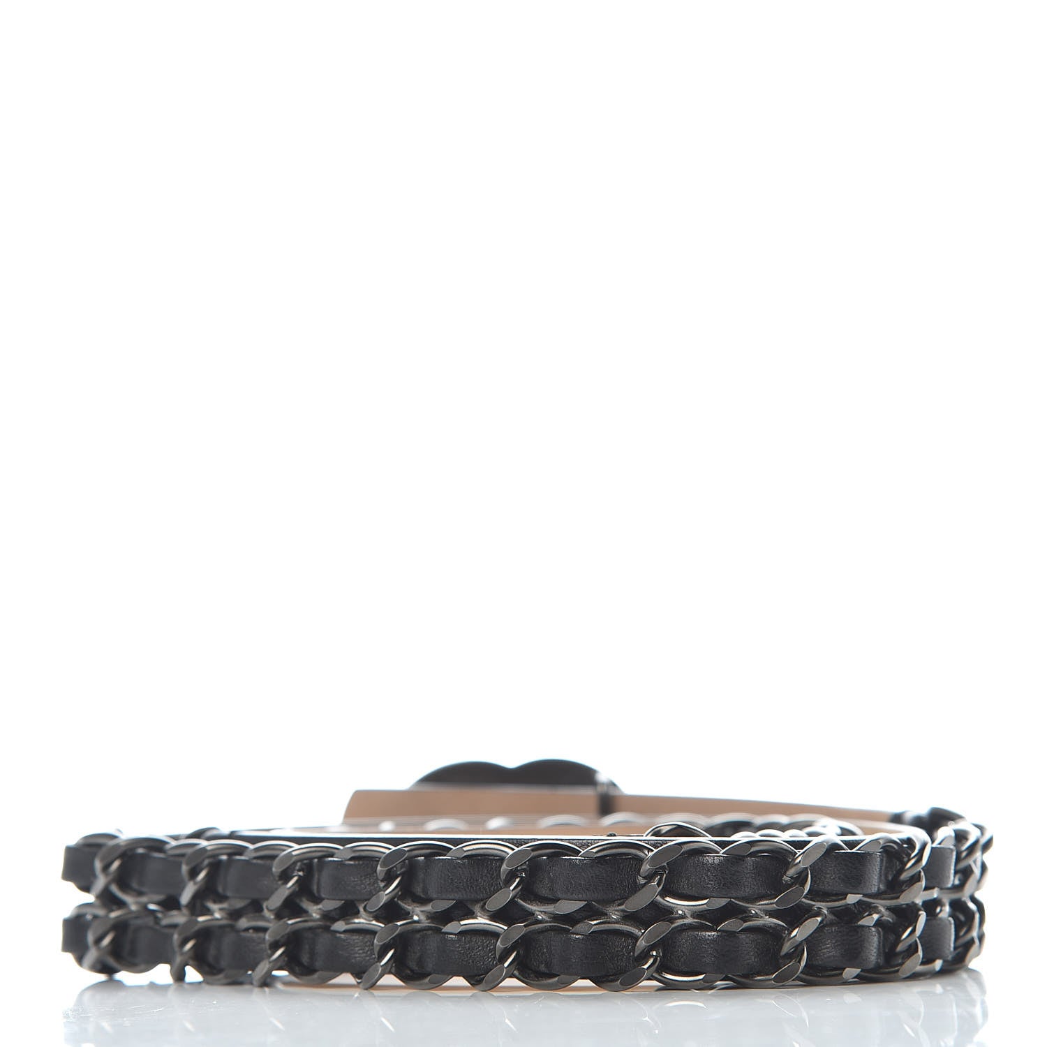 Chanel Lambskin Quilted CC Chain Belt 90 36 Black 3 of 7