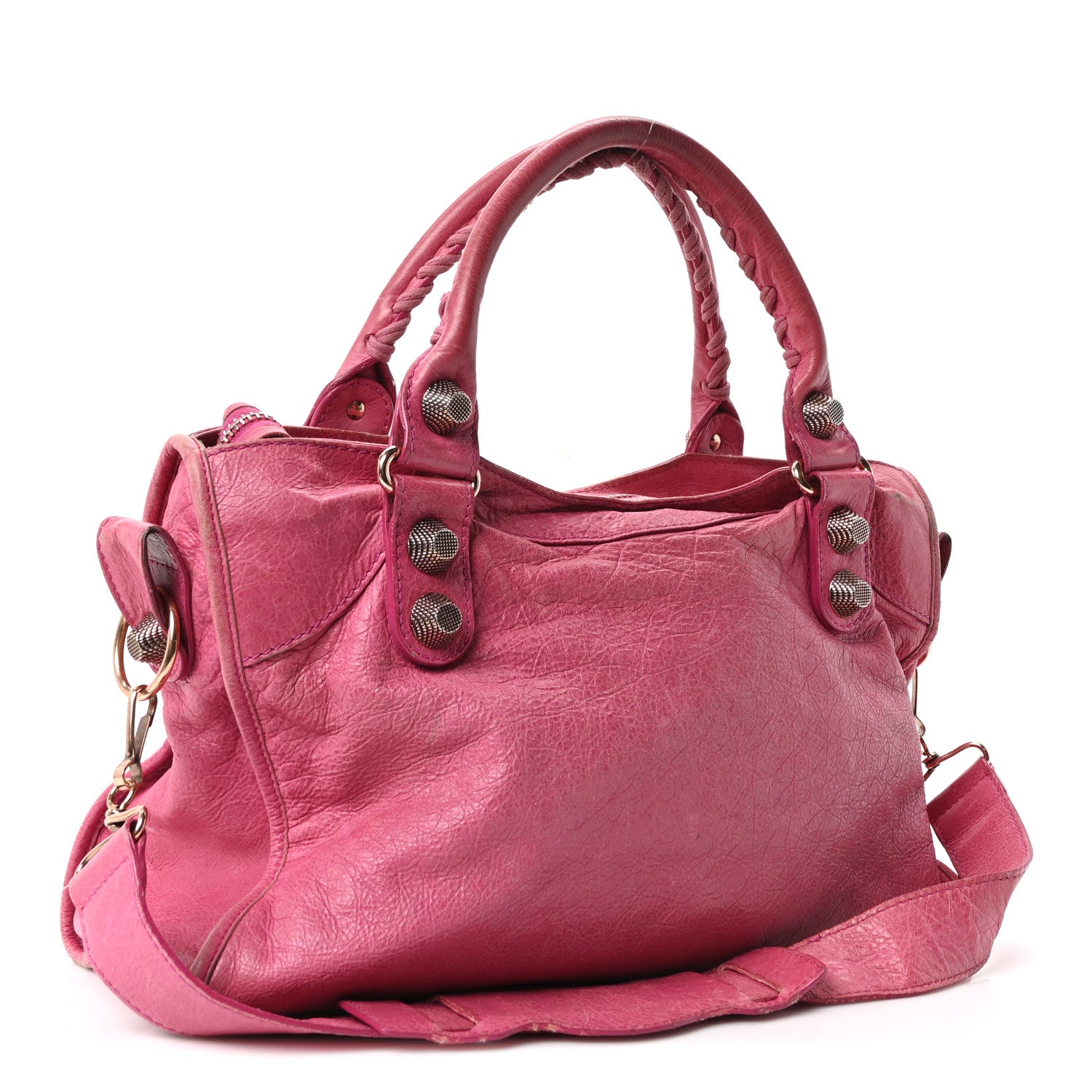 Balenciaga Agneau Giant 21 Rose Gold Hardware City Cyclamen Fucsia 2 of 9