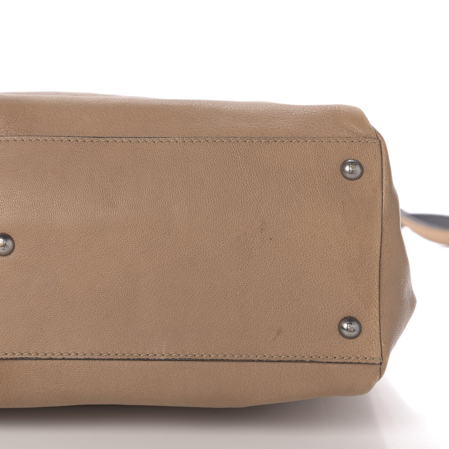 Goatskin Zucca Large Peekaboo Iconic Satchel Brown