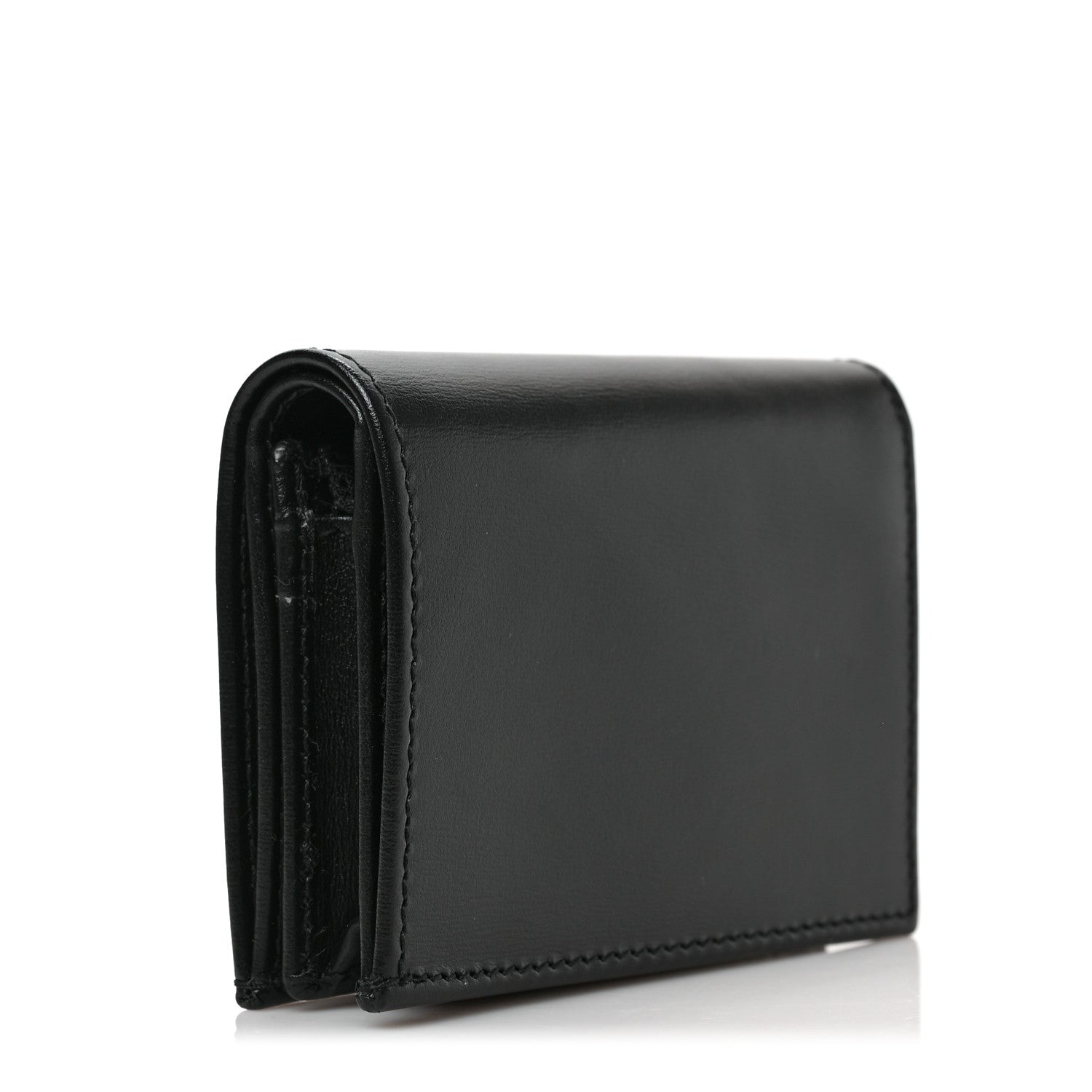 Gucci Boarded Plutone Calfskin Horsebit 1955 Card Case Wallet Black 3 of 6