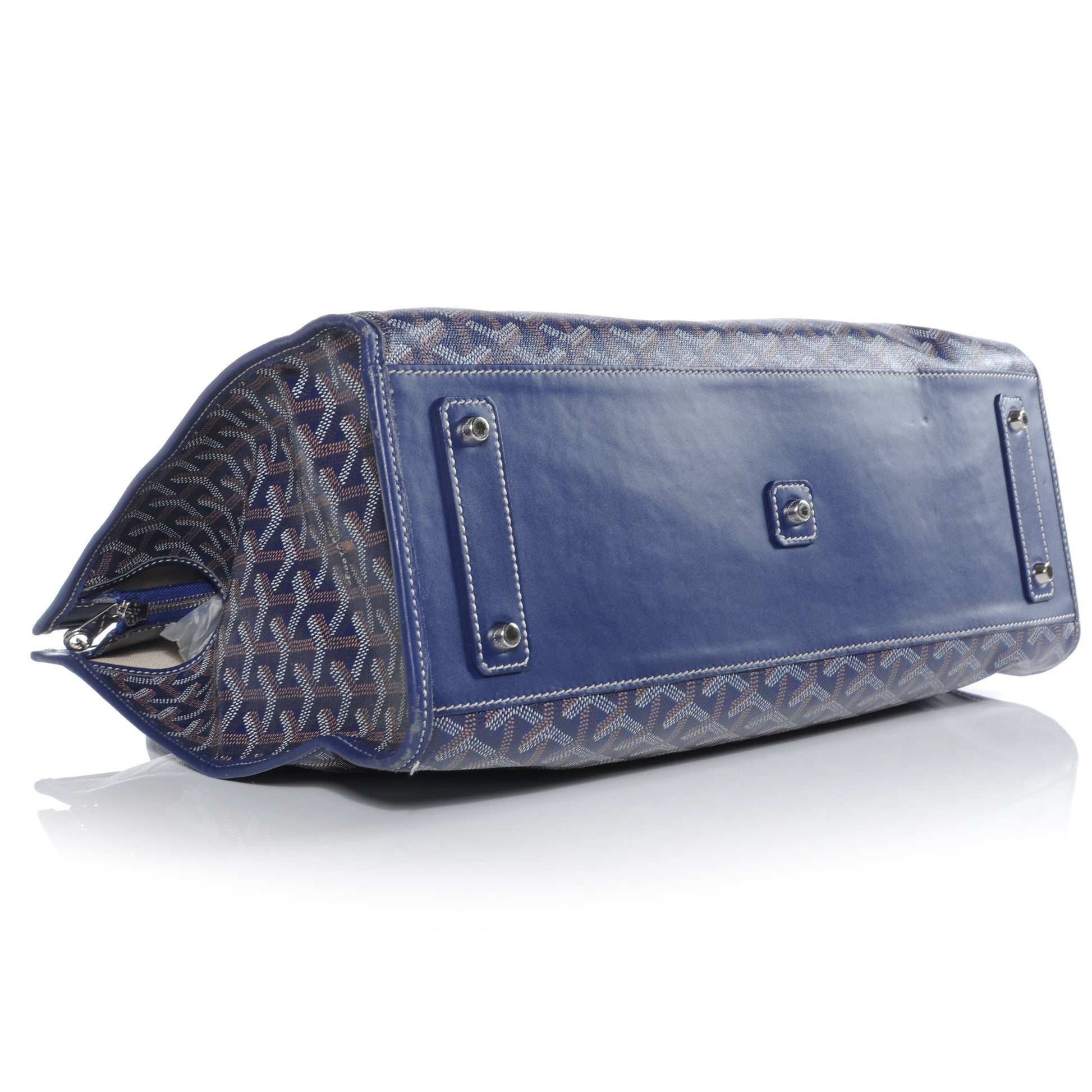 Goyard Goyardine Marquises Tote Blue 4 of 7