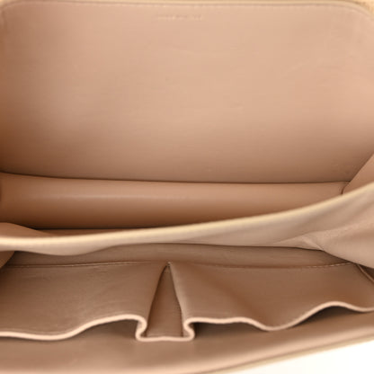 Celine Liege Calfskin Medium Classic Box Flap Bag Cream 5 of 11