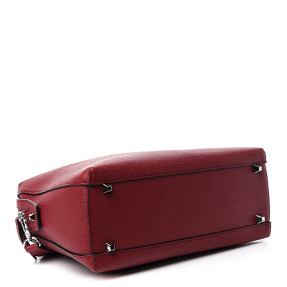 MCM Grained Calfskin Medium Ella Boston Sash Burgundy 4 of 11