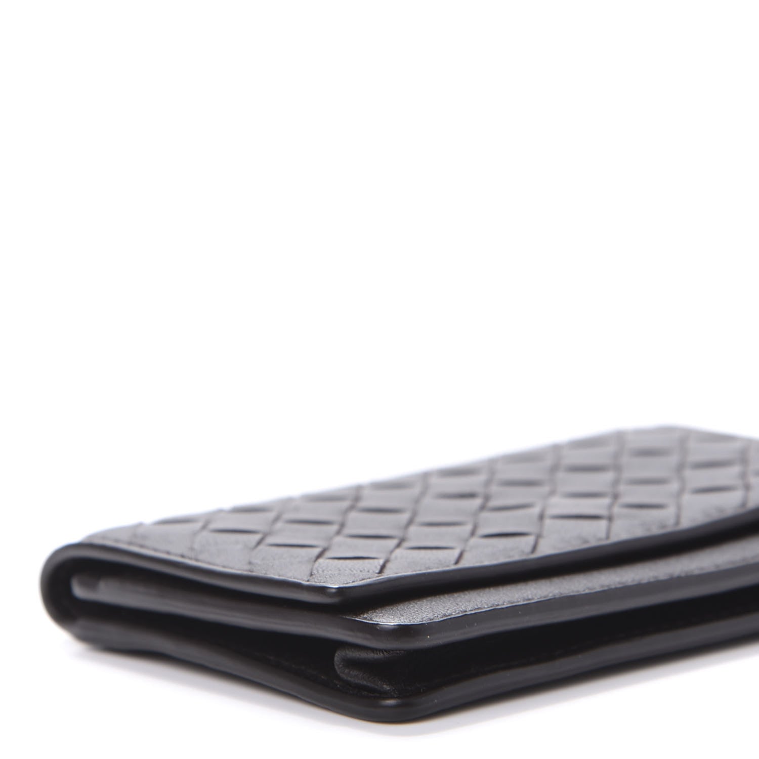 Bottega Veneta Nappa Intrecciato Card Holder Ebano 8 of 9