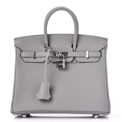 Hermes Togo Birkin 25 Gris Mouette 1 of 35