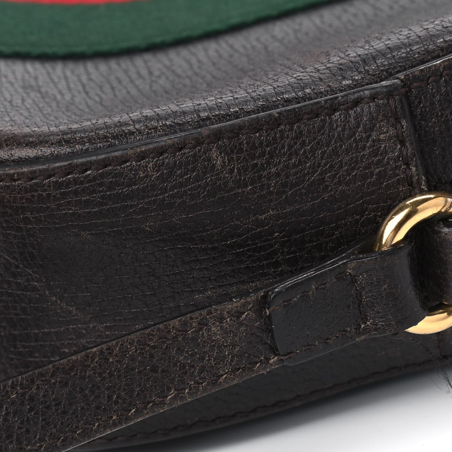 Calfskin Web Small Webby Bee Shoulder Bag Black