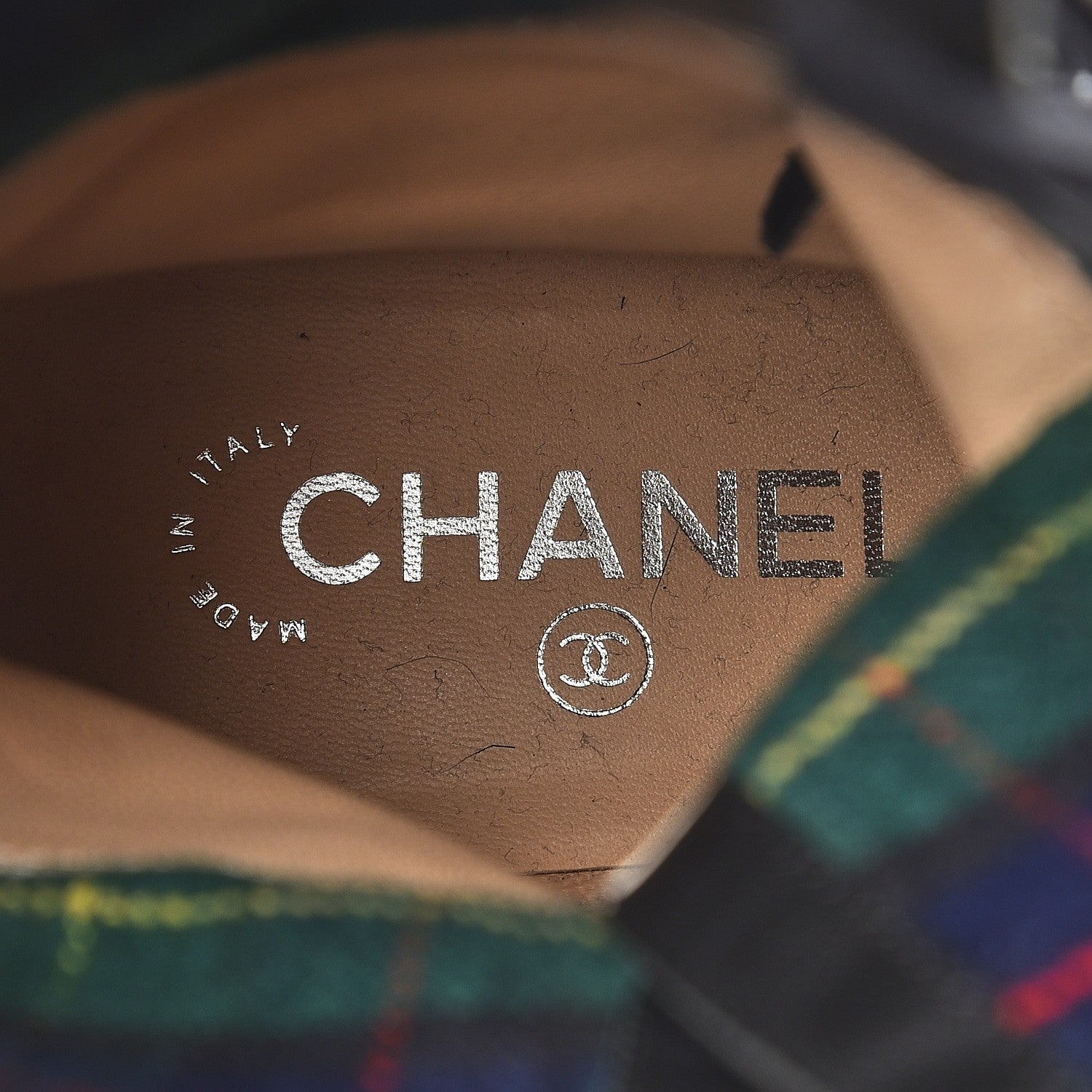 Chanel Crinkled Calfskin Paris Edinburgh CC Combat Boots 40 Black 7 of 10