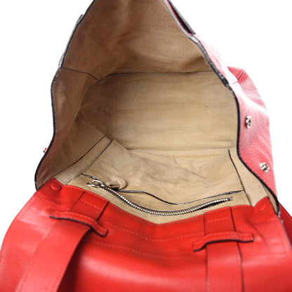 Proenza Schouler Pebbled Calfskin PS Courier Backpack Red 4 of 8