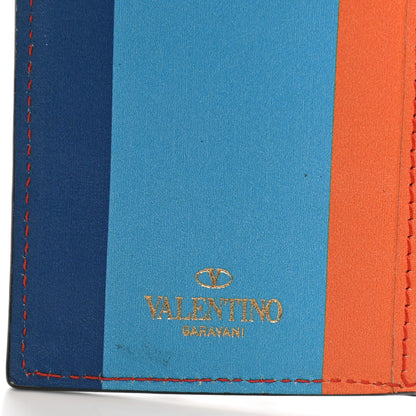 Valentino Garavani Calfskin Rockstud Continental Wallet Multicolor 10 of 15