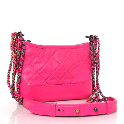 Chanel Goatskin Quilted Small Gabrielle Hobo Pink 3 of 14
