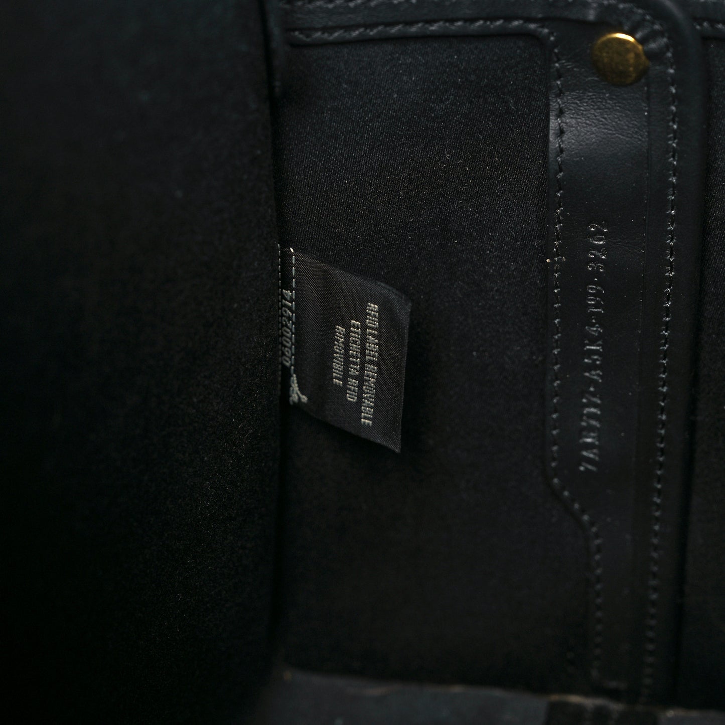 Glazed Fabric Vitello Century FF 1974 Stamp Patch Mini Peekaboo Defender Cover Mogano Panna Black