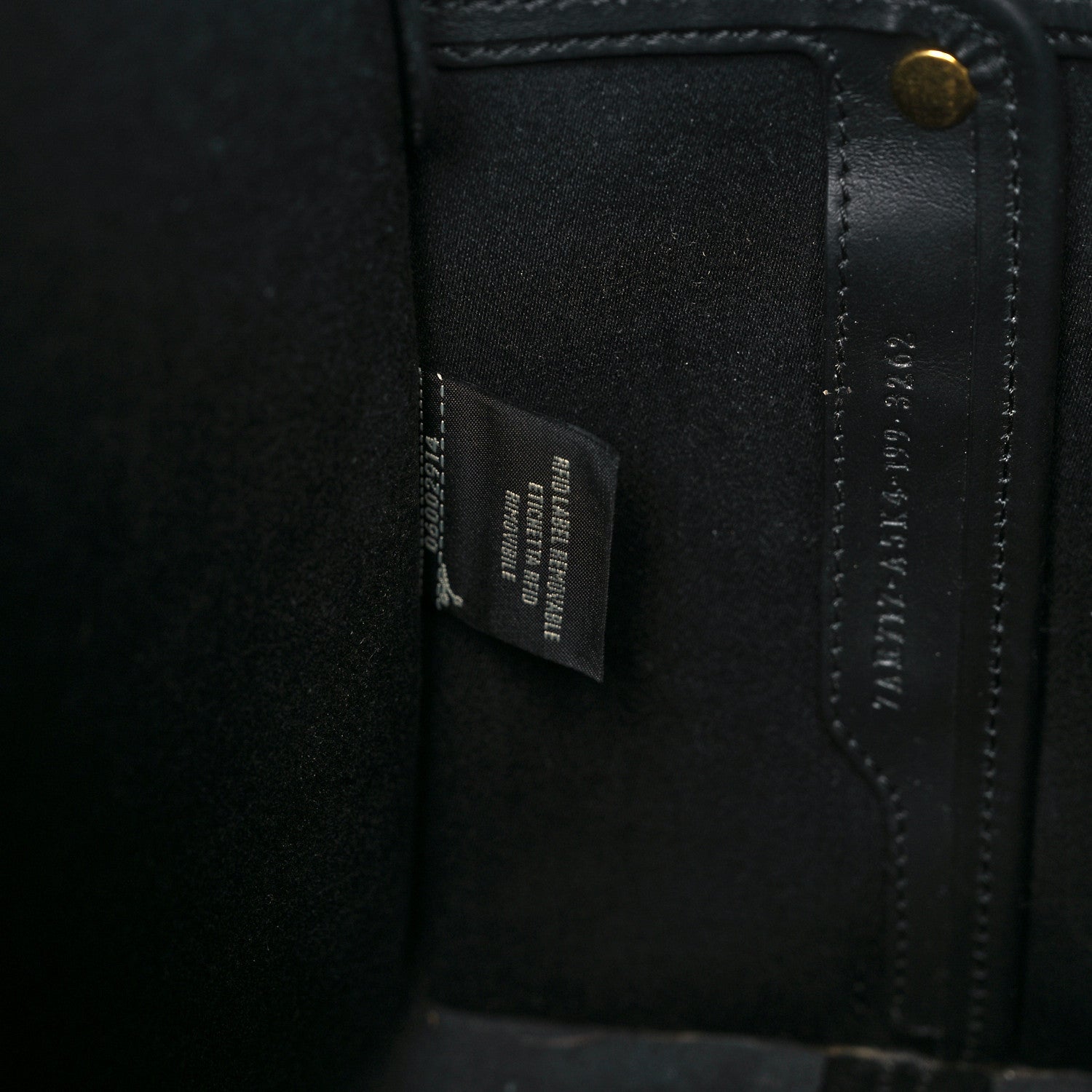Fendi Glazed Fabric Vitello Century FF 1974 Stamp Patch Mini Peekaboo Defender Cover Mogano Panna Black 7 of 12