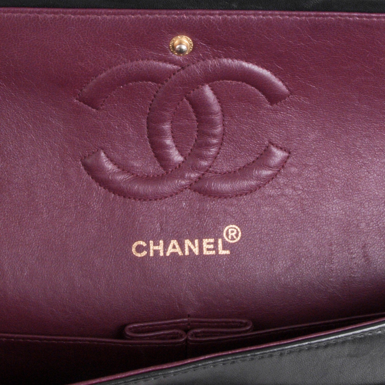 Chanel Lambskin Quilted Medium Double Flap Black 7 of 8