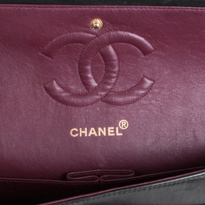 Chanel Lambskin Quilted Medium Double Flap Black 7 of 8