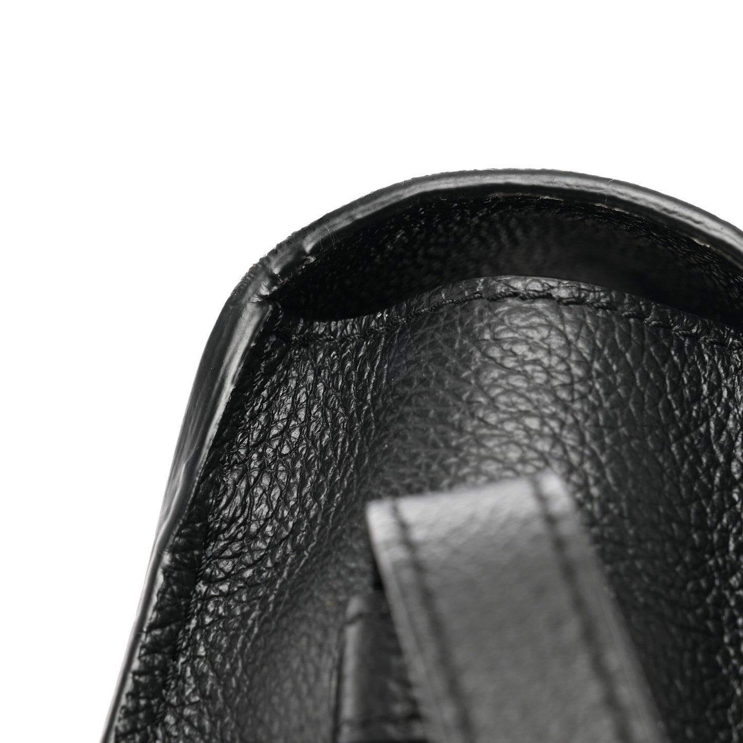 Calfskin Medium Marcie Round Crossbody Bag Black