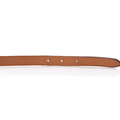 Hermes Tadelakt Hapi 3 MM Triple Tour Bracelet L Orange 6 of 8