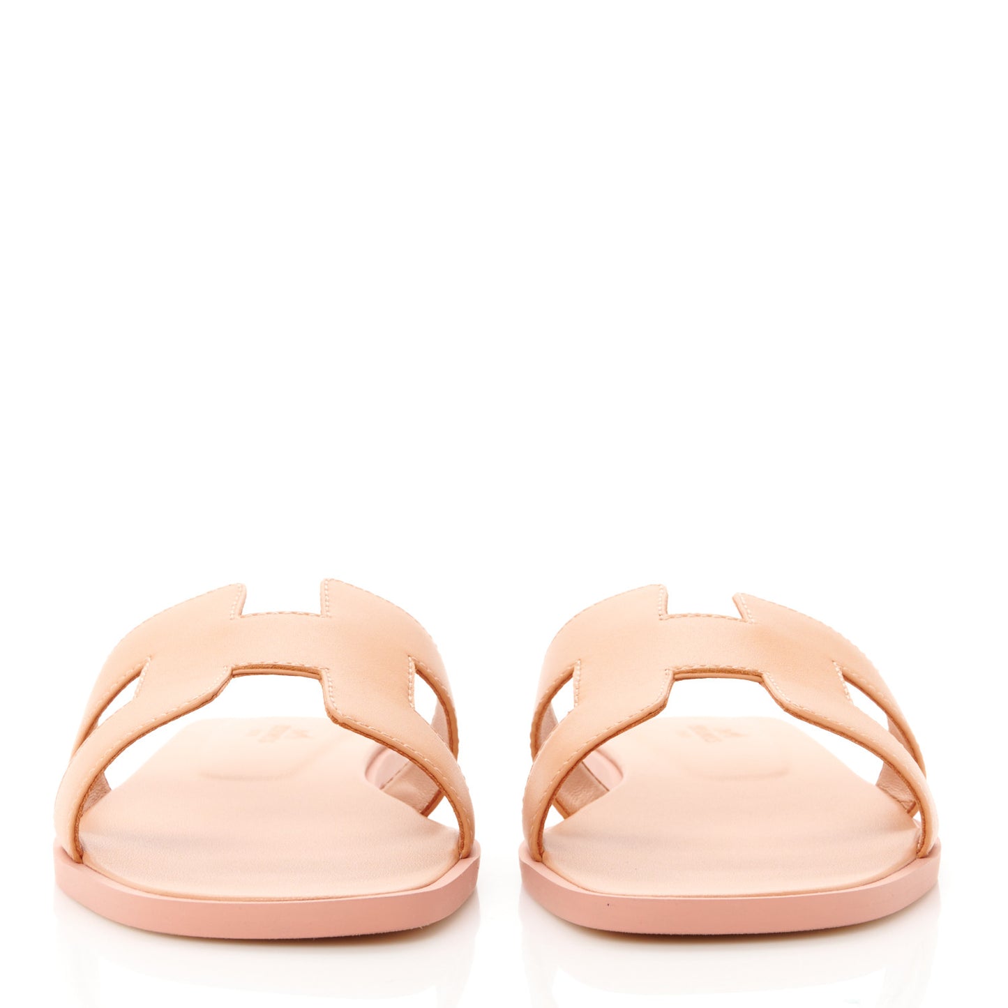 Box Calfskin Oran Sandals 36.5 Granit Rose