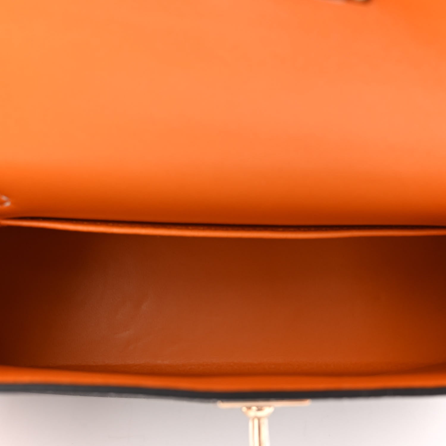 Hermes Epsom Horseshoe Mini Kelly Sellier 20 Graphite Orange 5 of 10