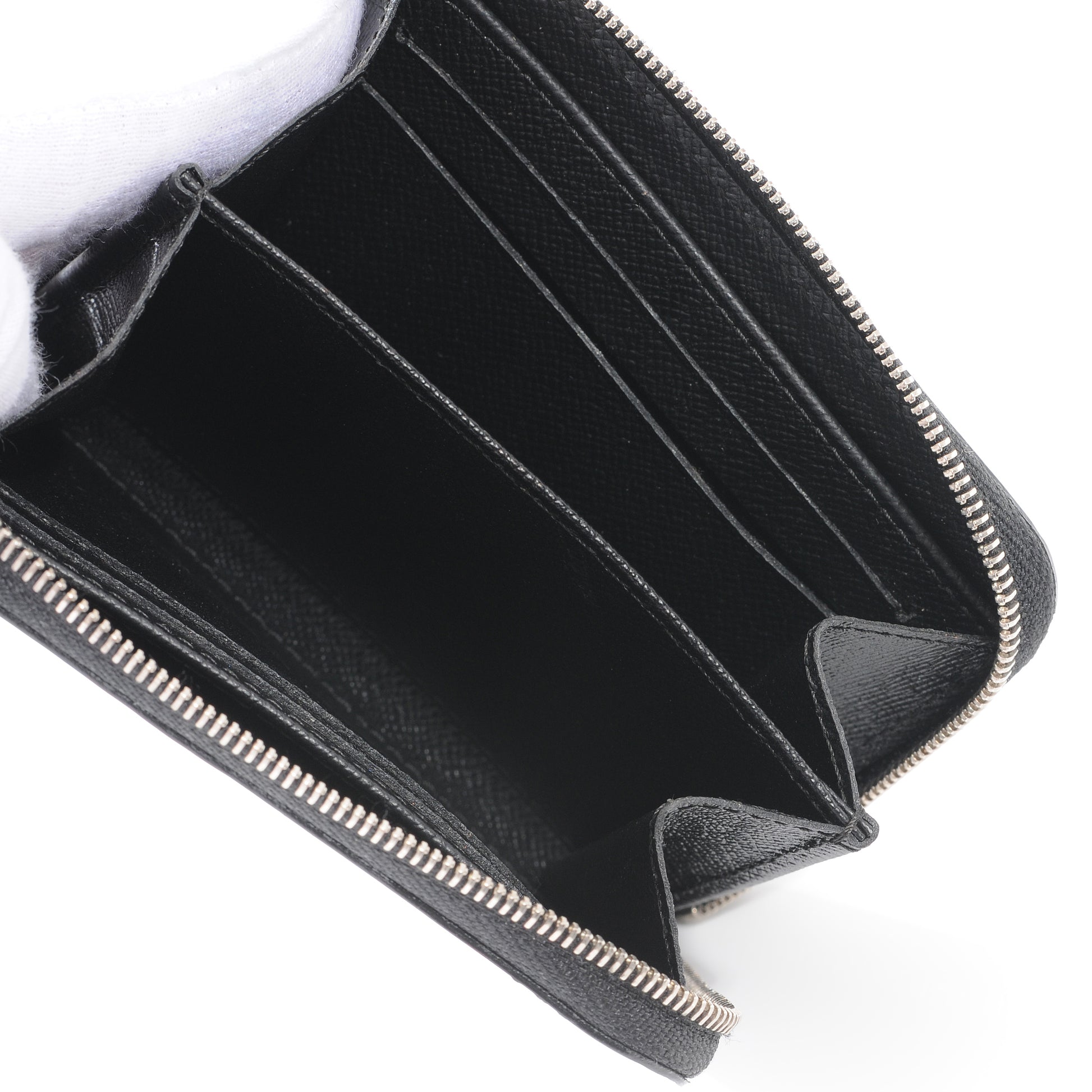 Louis Vuitton Electric Epi Zippy Coin Purse Wallet Black 6 of 6