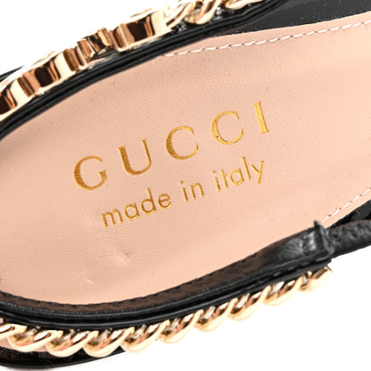 Gucci Patent Signoria 35mm Slingback Pumps 39 Black 6 of 11