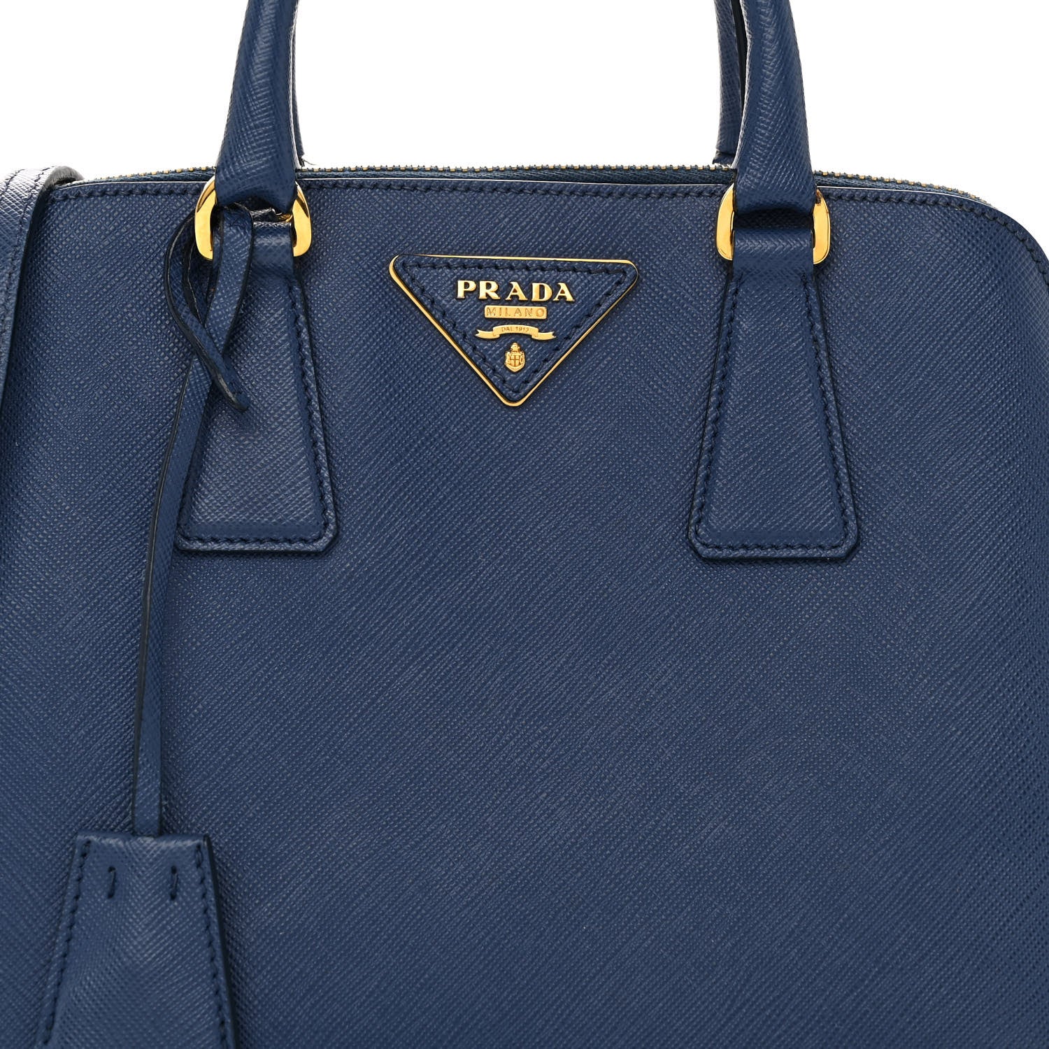 Prada Saffiano Lux Small Promenade Tote Bluette 7 of 10