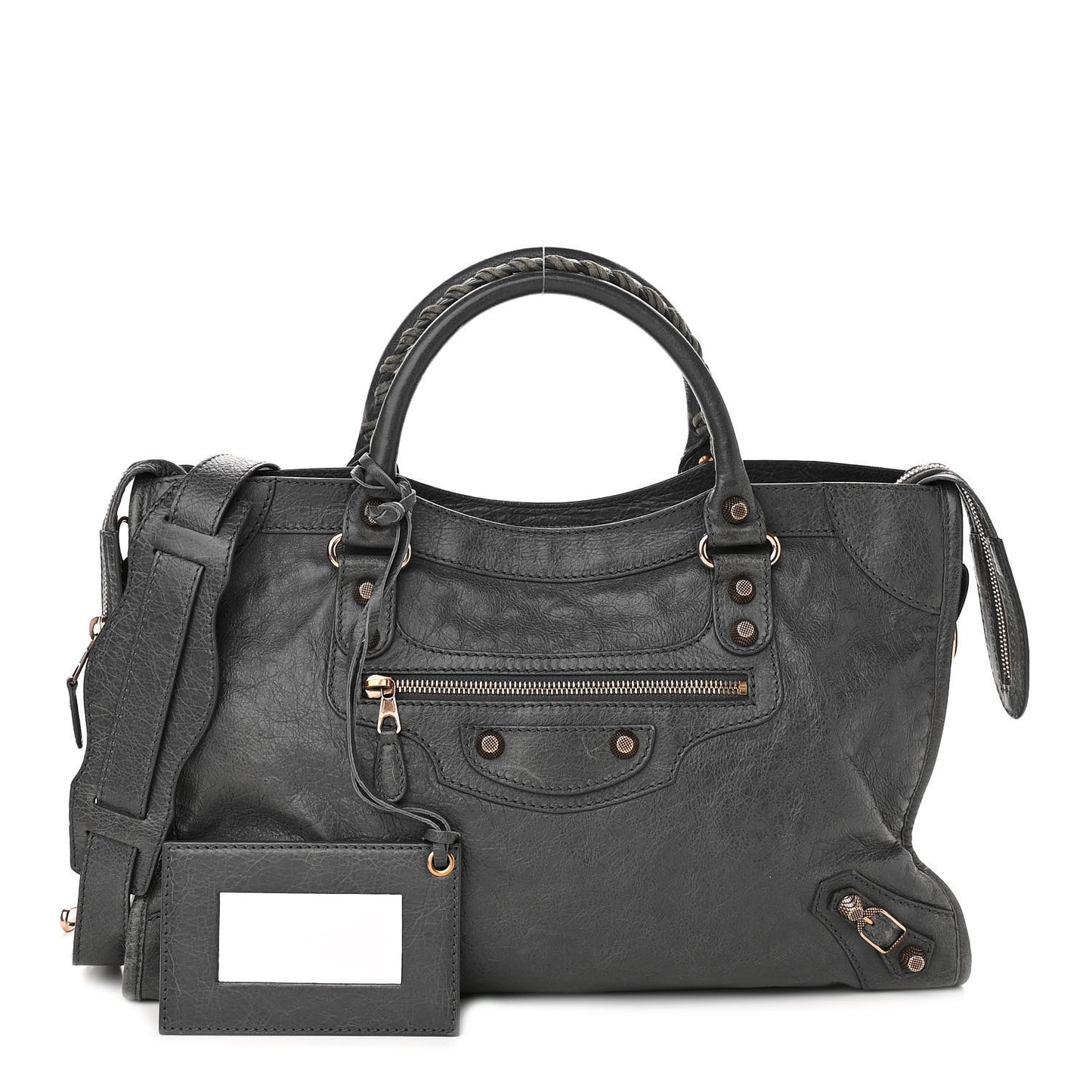 Agneau Giant 12 Rose Gold Hardware City Gris Tarmac