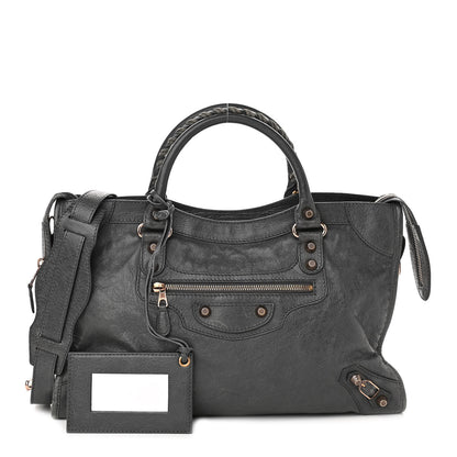 Balenciaga Agneau Giant 12 Rose Gold Hardware City Gris Tarmac 1 of 11