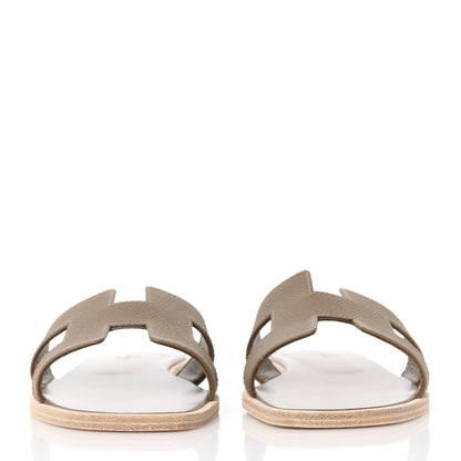 Hermes Epsom Oran Sandals 36 Etoupe 2 of 8