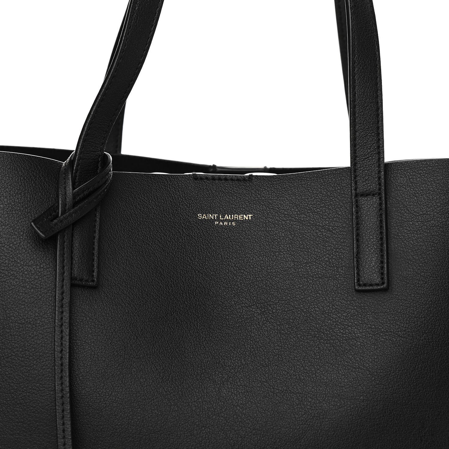 Calfskin Large Shopping Tote Black