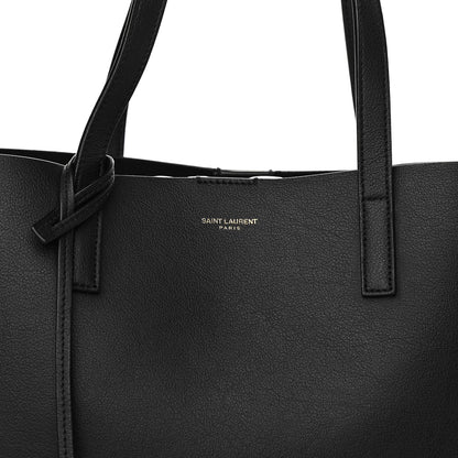 Saint Laurent Calfskin Large Shopping Tote Black 9 of 11