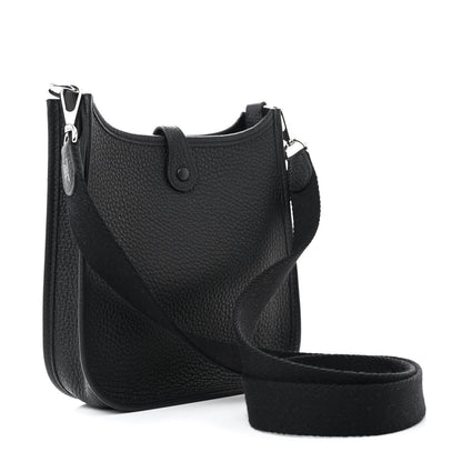 Hermes Taurillon Clemence Evelyne TPM Black 3 of 10